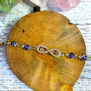 INFINITE BRACELET WITH TURKISH EYE